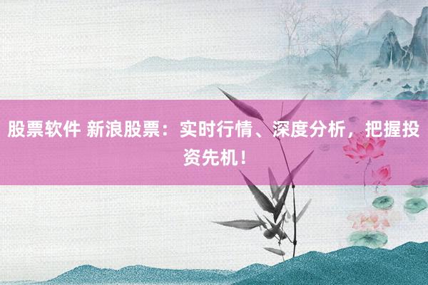 股票软件 新浪股票：实时行情、深度分析，把握投资先机！