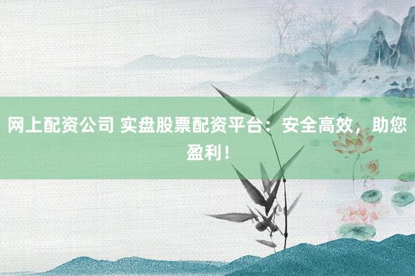网上配资公司 实盘股票配资平台：安全高效，助您盈利！