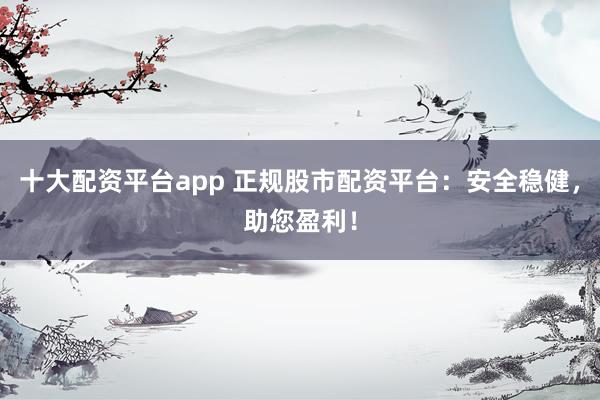 十大配资平台app 正规股市配资平台：安全稳健，助您盈利！