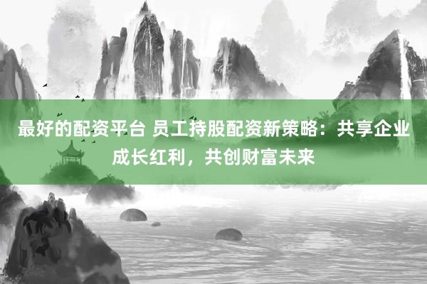 最好的配资平台 员工持股配资新策略：共享企业成长红利，共创财富未来